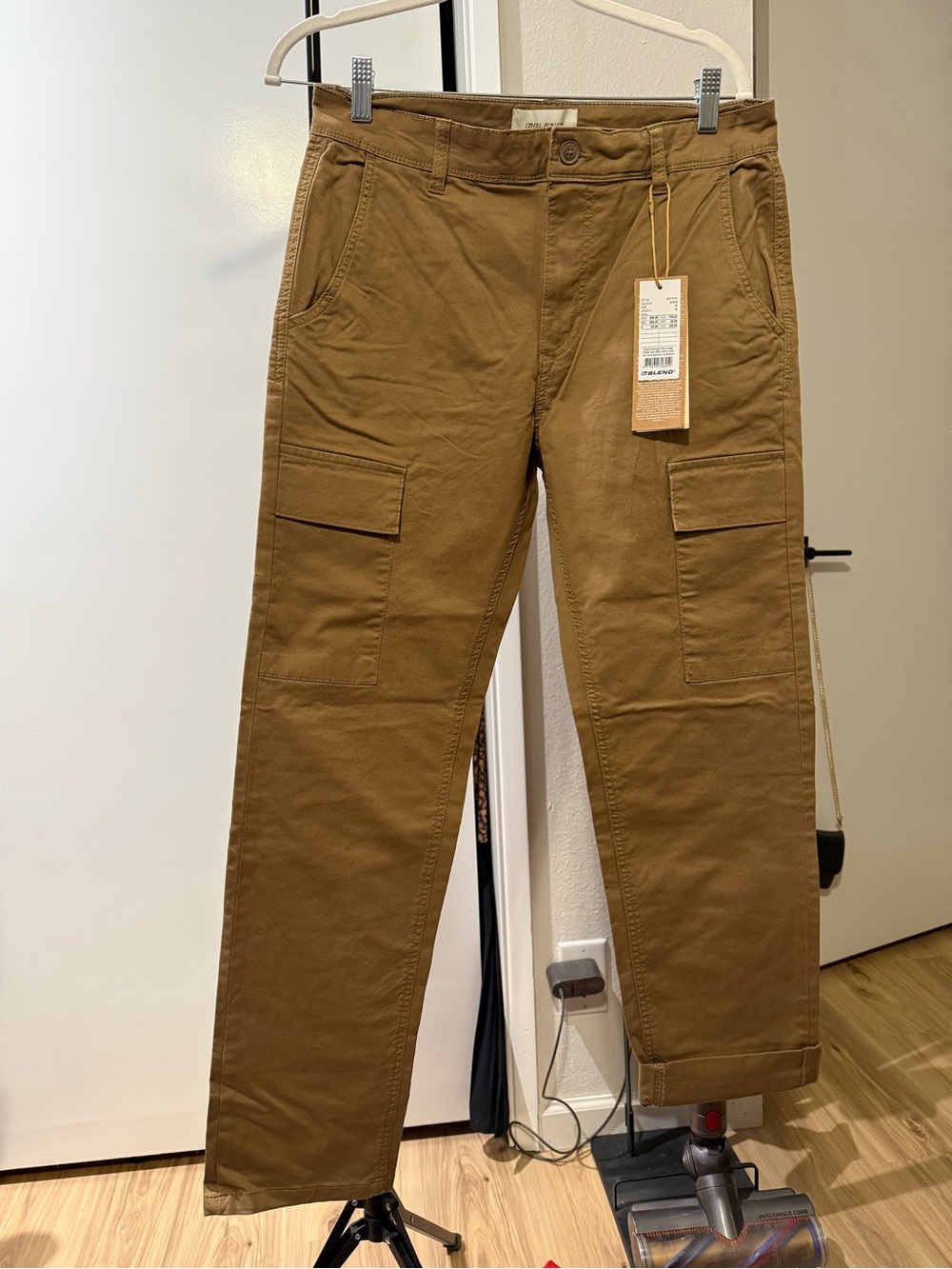 Blend Cargo Pants Size 30x32 Brown Regular Fit Cotton Stretch NWT